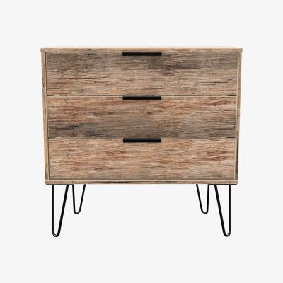 The Range Hong Kong Ready Assembled 3 Drawer Chest - Vintage Oak
