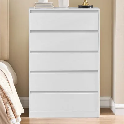 The Range VASAGLE KAILYN Collection Chest of Drawers for Bedroom - Snow White