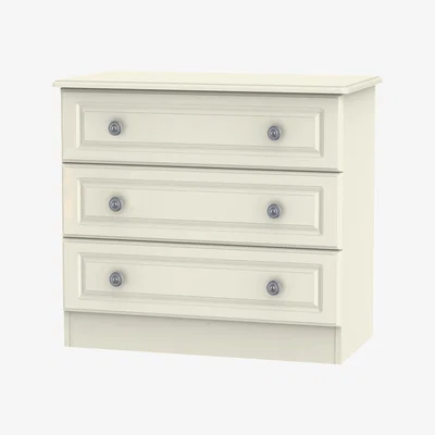 The Range Pembury Three Drawer Chest - Cream