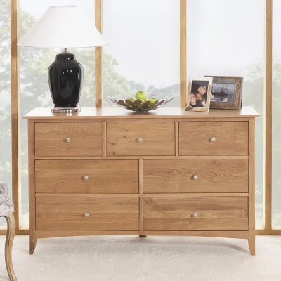 The Range Edward Hopper 7 Drawer Chest - Golden Oak