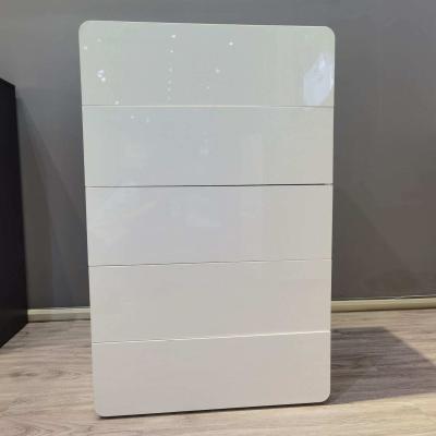 The Range High Gloss White  Chest of Drawers 5 Drawers  - White