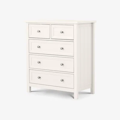 The Range Maine White 2 Over 3 Drawer Chest  - White