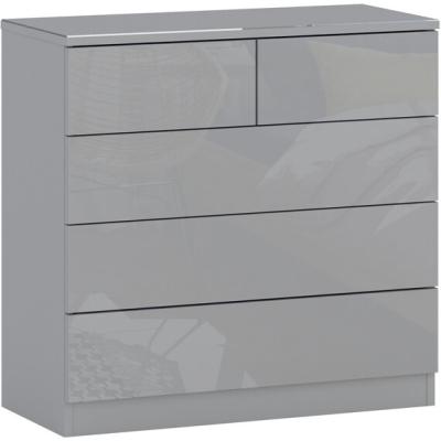 The Range Shard 2 Over 3 Drawer Chest - Grey