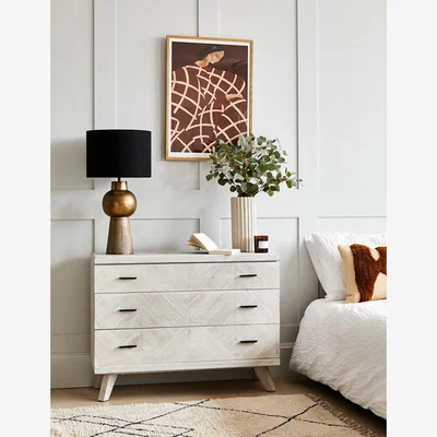 Rose & Grey Akita Light Wood Chest of Drawers