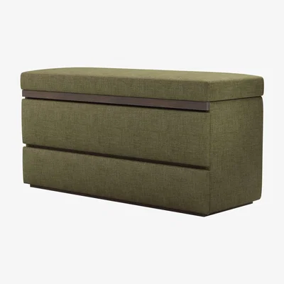 Sofa.com Hardy Bedside Chest of Drawers in Thyme Florence Textured Weave