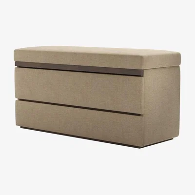 Sofa.com Hardy Bedside Chest of Drawers in Nordic Pine Hygge Chunky Weave