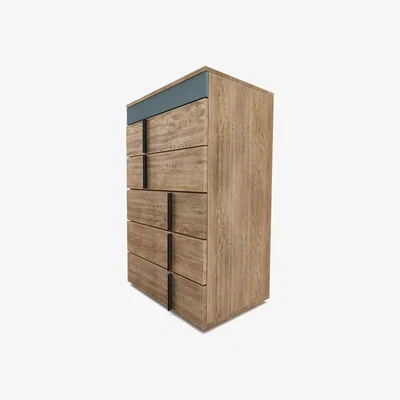 Sofa.com Sorrento 5-Drawer Chest of Drawers in Shore Heathland Weave - sofa.com