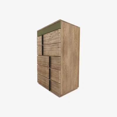 Sofa.com Sorrento 5-Drawer Chest of Drawers in Lichen Heathland Weave - sofa.com