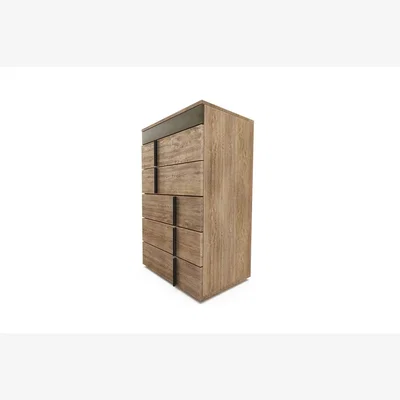 Sofa.com Sorrento Upholstered 5-Drawer Chest of Drawers in Dark Moss - sofa.com