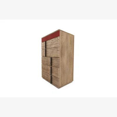 Sofa.com Sorrento Upholstered 5-Drawer Chest of Drawers in Wild Raspberry - sofa.com