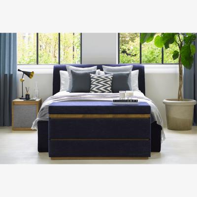 Sofa.com Hardy Bedside Chest of Drawers in Port Royal Aquaclean Clever Chenille