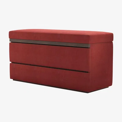 Sofa.com Hardy Bedside Chest of Drawers in Indian Summer Easy Cotton