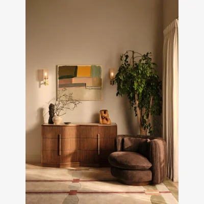Soho Home Silvio Six Drawer Dresser, Royal Diana Marble