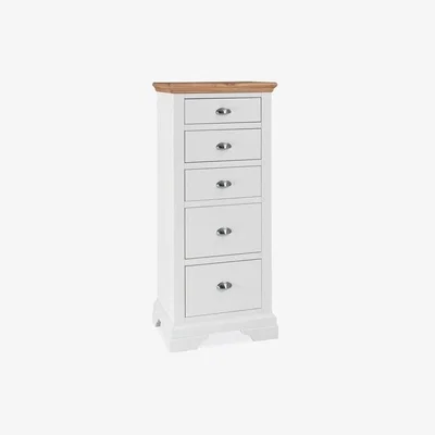 Teddy Beau Bentley Hampstead 5 Drawer Two Tone Tall Chest of Drawers