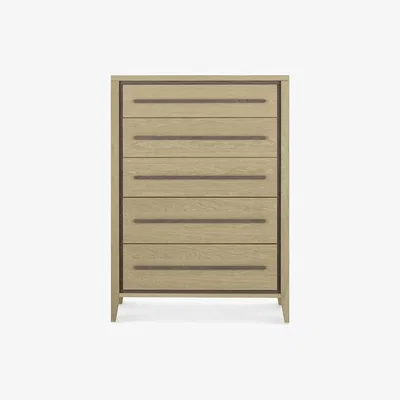 Teddy Beau Bentley Rimini 5 Drawers Aged Oak And Weathered Oak Chest of Drawers