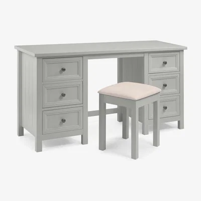Teddy Beau Julian Bowen Maine Dressing Table / Dove Grey