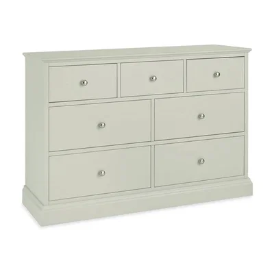 Teddy Beau Bentley Ashby 3+4 Drawer Soft Grey Chest of Drawers