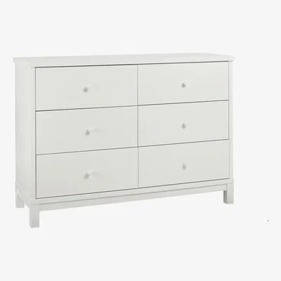 Teddy Beau Bentley Atlanta 6 Drawers Wide White Chest of Drawers