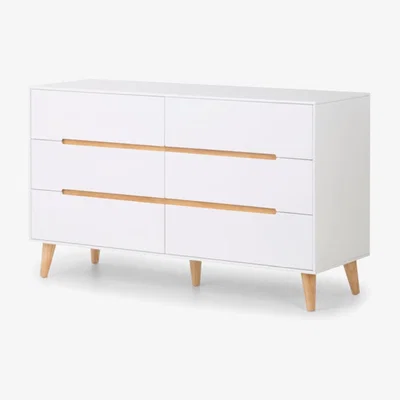 Teddy Beau Julian Bowen Alicia 6 Drawer Wide Chest of Drawers