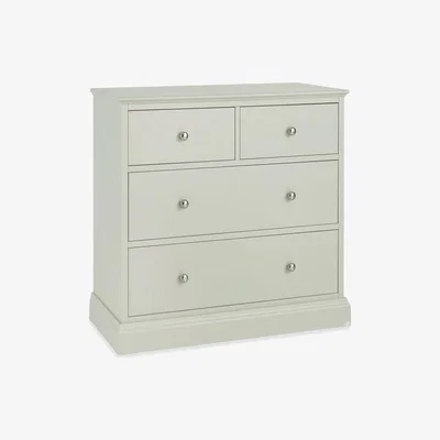 Teddy Beau Bentley Ashby 2+2 Drawer Soft Grey Chest of Drawers