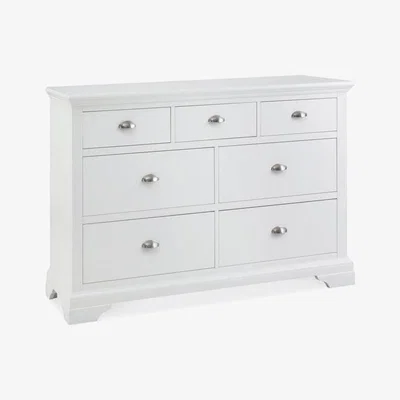 Teddy Beau Bentley Hampstead 3+4 Drawer White Chest of Drawers