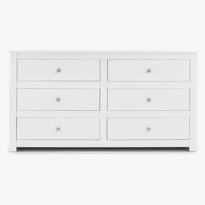 Teddy Beau Julian Bowen Radley 6 Drawer Chest of Drawers / Surf White / 6 Drawers