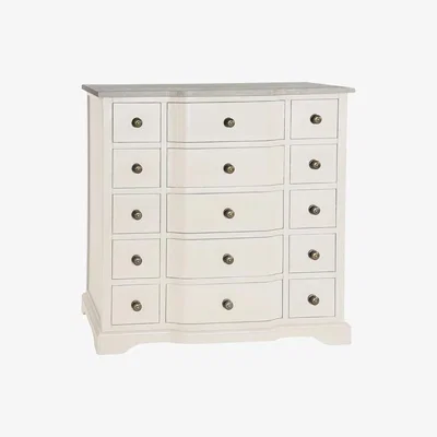 Teddy Beau Rowico Dania French Ivory Chest Of Drawers