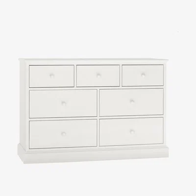 Teddy Beau Bentley Ashby 3+4 Drawer White Chest of Drawers