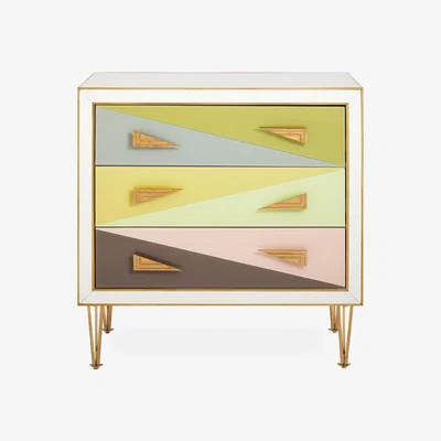 Tobias Oliver Jonathan Adler I Harlequin Three - Drawer Chest I Multi