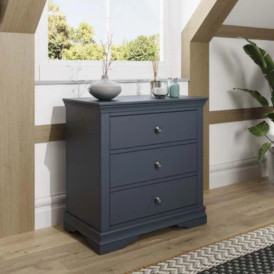 Woods Furniture Didcot 3 Drawer Chest - Midnight Grey