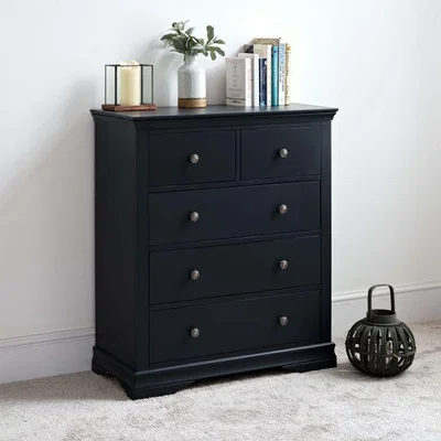 Woods Furniture Didcot 2 Over 3 Chest - Midnight Grey