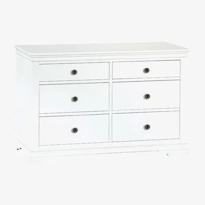Woods Furniture Didcot 6 Drawer Chest - White