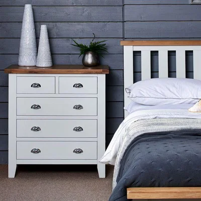 Woods Furniture Tetbury Painted Oak 2 Over 3 Chest
