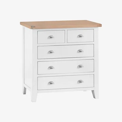 Woods Furniture Tetbury Painted Oak Jumbo 2 Over 3 Chest