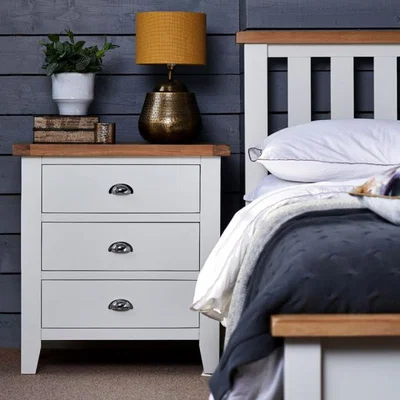 Woods Furniture Tetbury Painted Oak 3 Drawer Chest