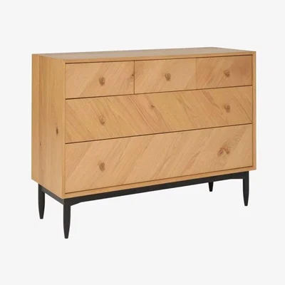 Woods Furniture Ercol Monza 5 Drawer Wide Chest