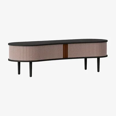Amara UMAGE - Audacious TV Bench - Black - Dusty Rose