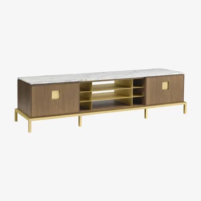 Amara GHIDINI 1961 - Zuan Living Cabinet - Light Oak
