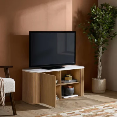 Arighi Bianchi Rosalia Small TV Unit, Oak