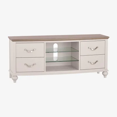 Arighi Bianchi Dieppe Washed Oak & Grey Entertainment Unit