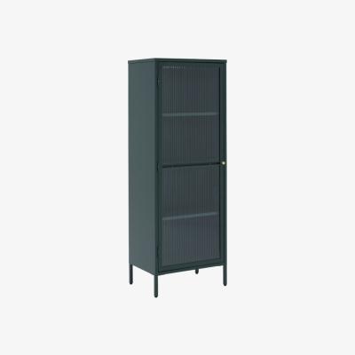 Barker and Stonehouse Dali Glass Tower Display Cabinet, Fir Green