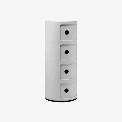 Barker and Stonehouse Kartell Componibili 4 Drawer Storage Unit, Silver