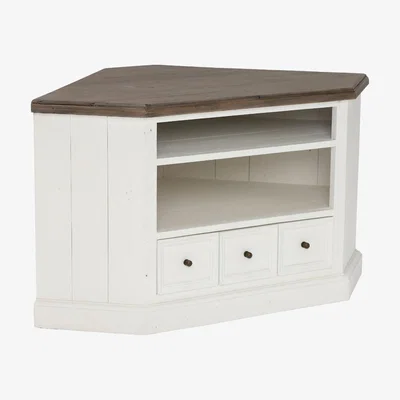 Barker and Stonehouse Berkshire Reclaimed Wood Low Corner TV Cabinet