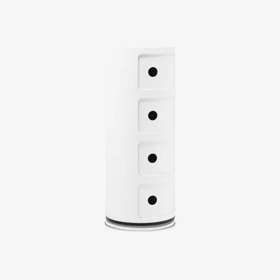 Barker and Stonehouse Kartell Componibili 4 Drawer Storage Unit, White