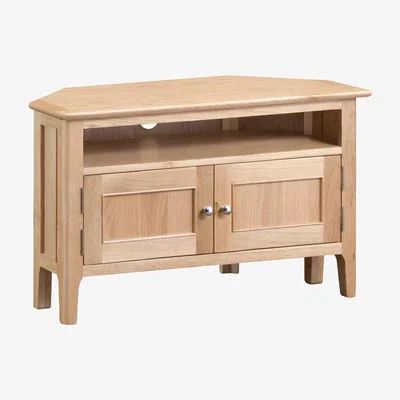 Barker and Stonehouse Stanwick Corner TV Cabinet Wood | Barker & Stonehouse