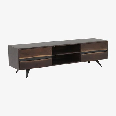 Barker and Stonehouse Vega 2 Door Entertainment Unit, 776 Oak Wood | Barker & Stonehouse