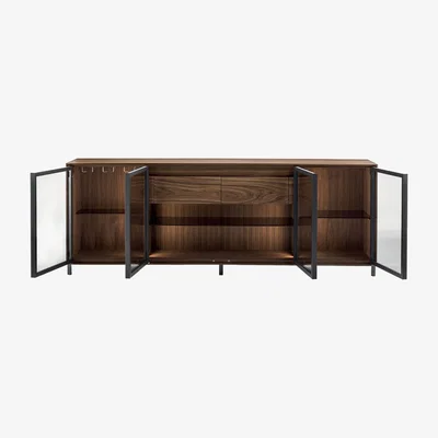 Barker and Stonehouse Riva 1920 4 Door Pandora Cabinet Wood | Barker & Stonehouse