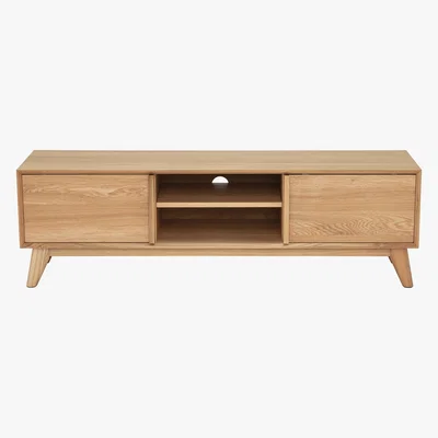 Barker and Stonehouse Lund 2 Door Oak TV Cabinet