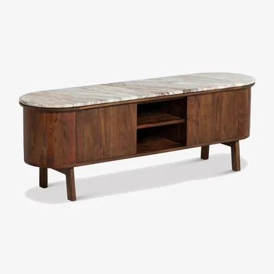 Barker and Stonehouse Cresta Media Cabinet, Brown Wood | Barker & Stonehouse