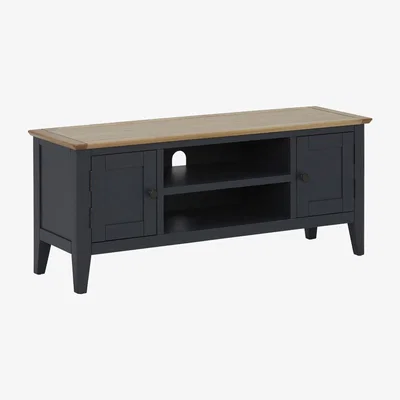 Barker and Stonehouse Ives Large Media Unit, Blue Oak Wood | Barker & Stonehouse